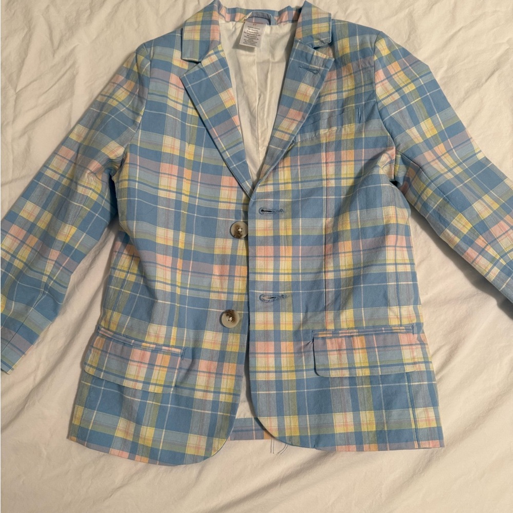 Gymboree Plaid Blazer Boys 5T